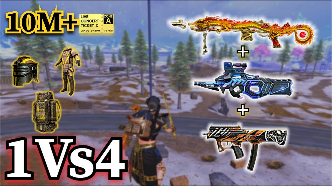 1Vs4 SURVIVAL DROP 300k | MK14,P90,JS9 🤩 | LİAN METRO ROYALE 