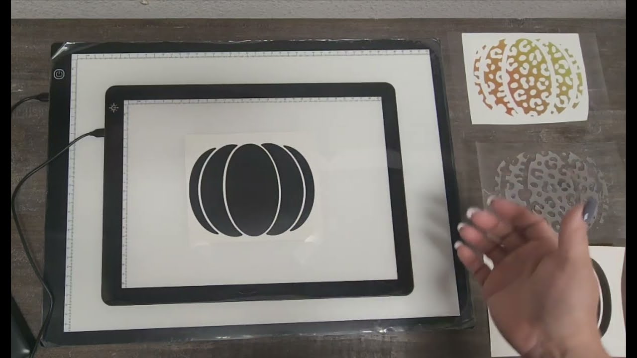 Layering Adhesive Vinyl with a LED Light Pad From Creative Design & Supply #lightbox