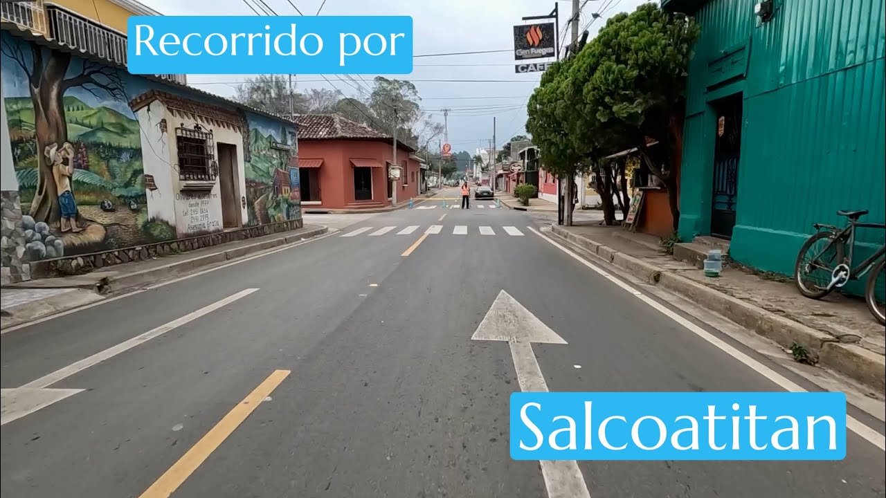 Calle principal de Salcoatit&aacute;n #izalcotv