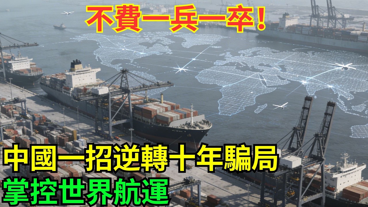 十年騙局終反轉！中國不費一兵一卒，竟拿捏了全球航運的命門#科普#國際觀點#熱門#生態修複#沙漠