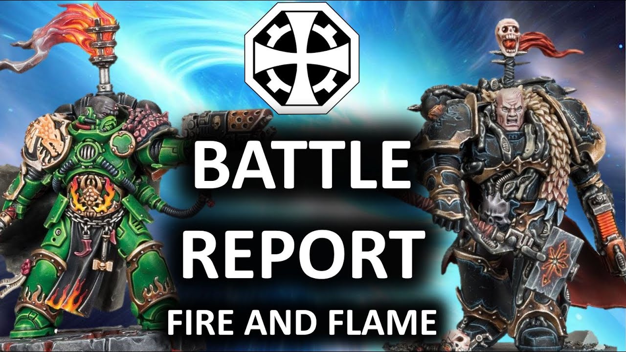 Salamanders Vs Chaos Space Marines : 2k Battle Report 40k 10th Edition space marine battle report