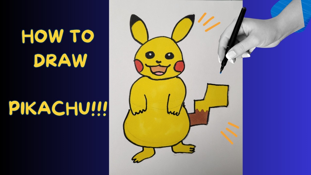 Easy Pikachu Drawing Tutorial for Beginners
