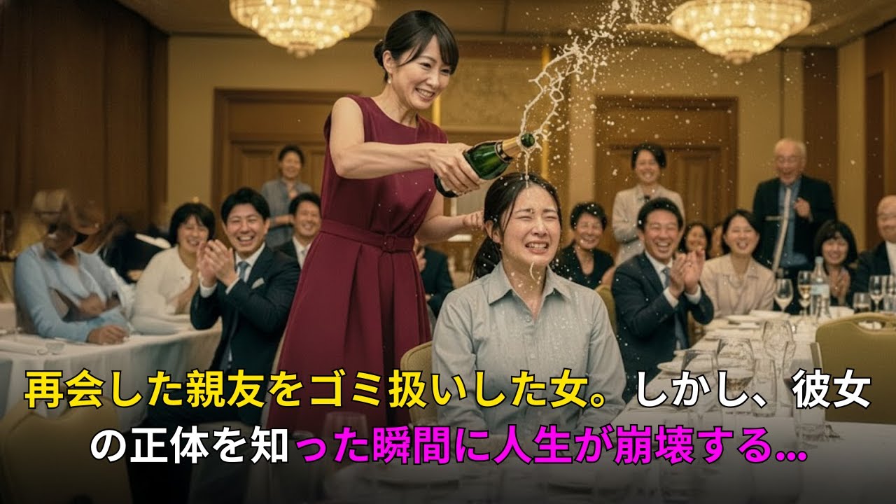 クラス会で友人を嘲笑した女は気付かなかった。清掃員に変装した彼女がホテルのオーナーだったとは