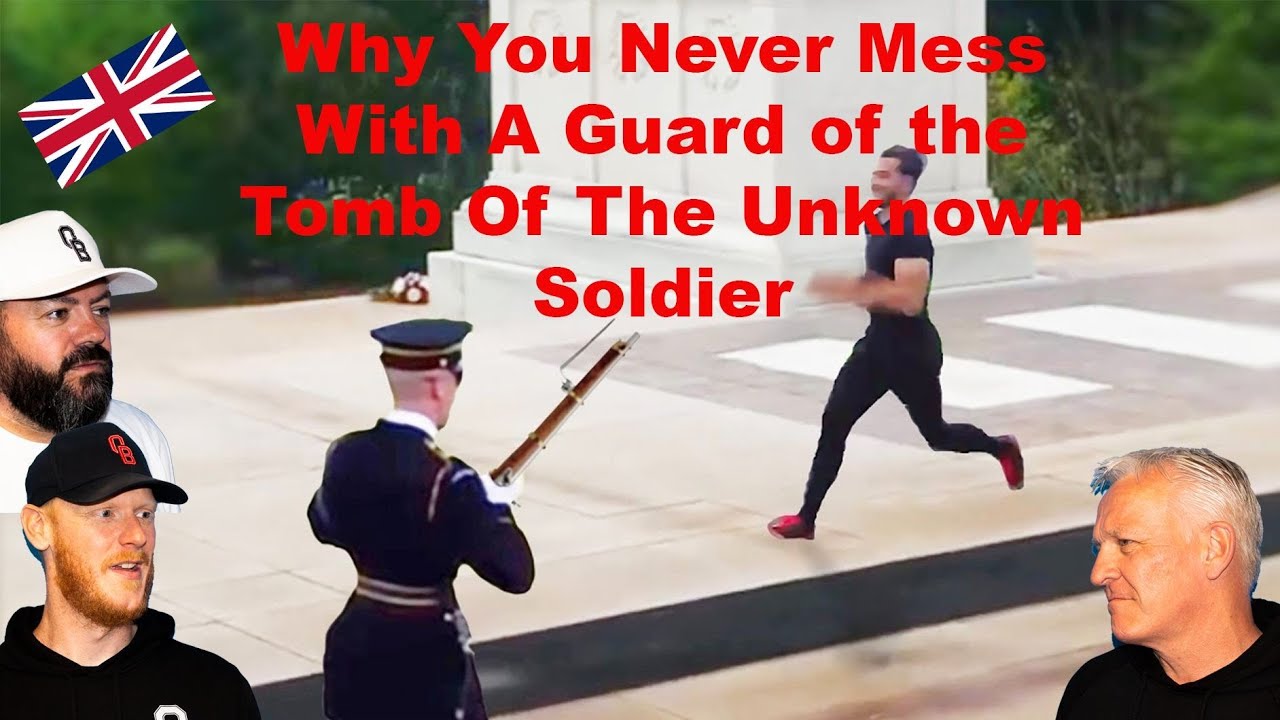 Why You Never Mess With A Guard Of The Tomb Of The Unknown Soldier REACTION!! | OFFICE BLOKES REACT!