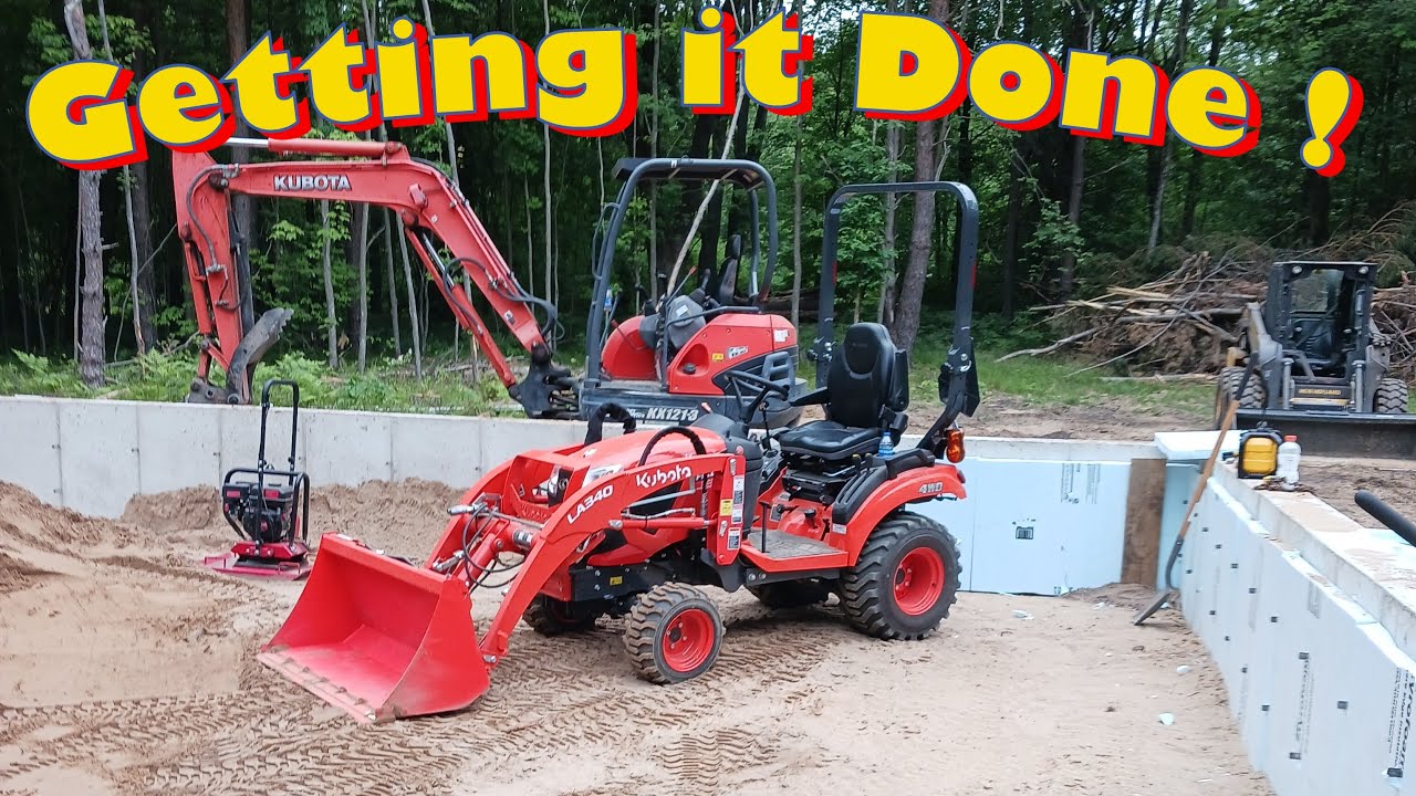 Moving the earth With Kubota power!!