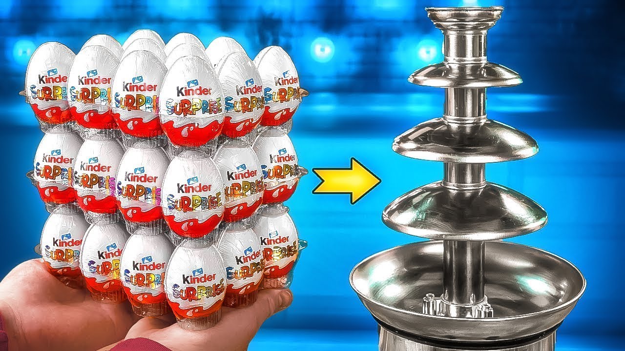Ultimativer Brunnen von Kinder Surprises, Haribo Gummib&auml;rchen, K&auml;se, Honig, Gummiw&uuml;rmer von VANZAI