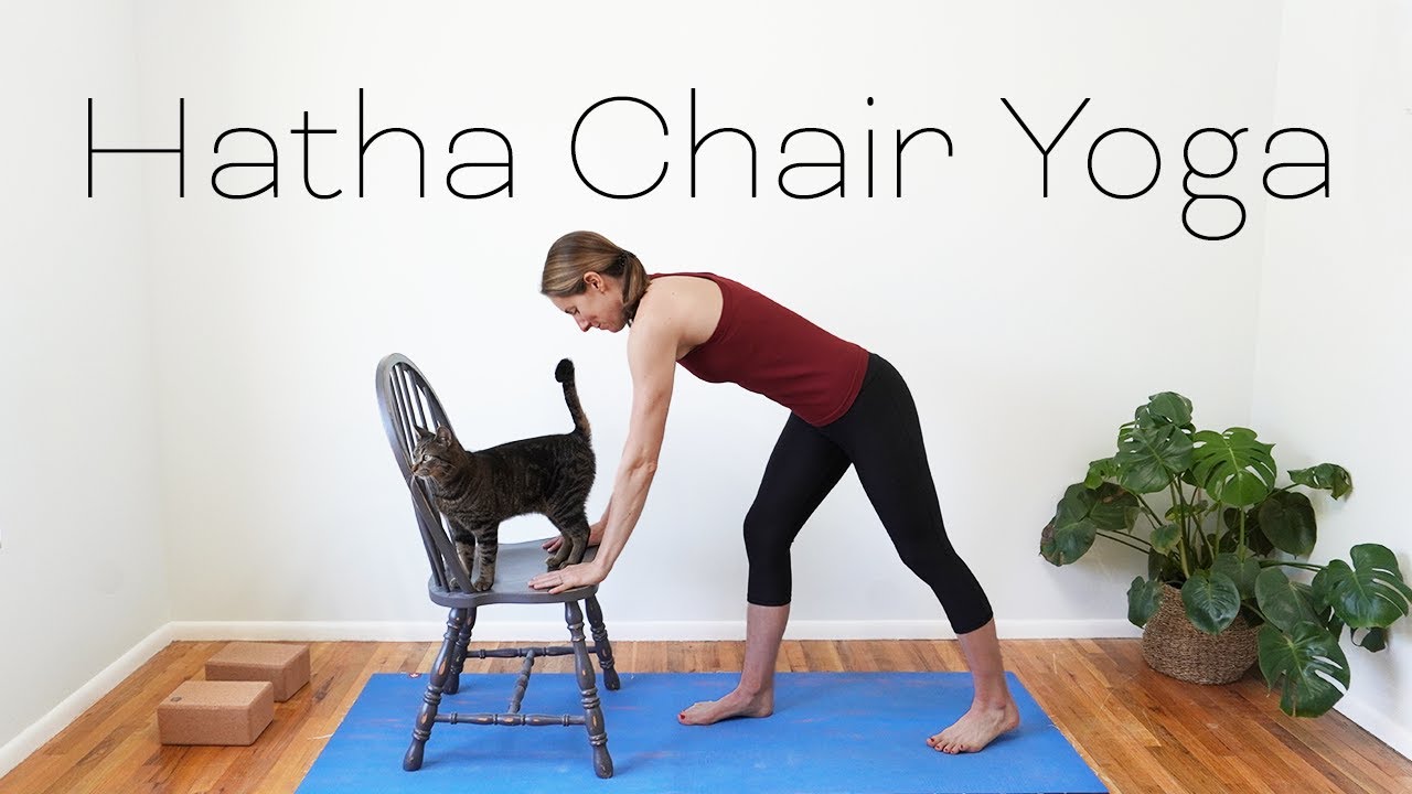 20 Minute Yoga - Hatha Yoga with Chair - 4K Video #chairyoga #yogaforbeginners #hathayoga