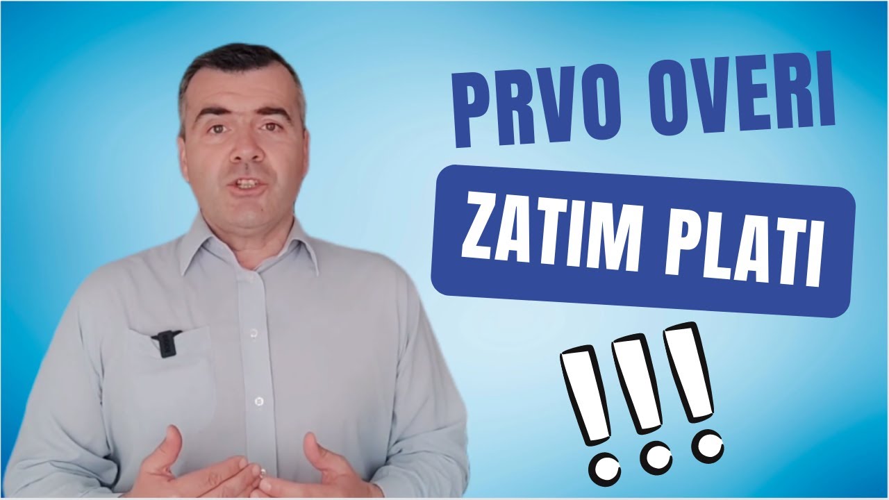 Kupovina nekretnine - plaćanje ili overa ugovora - šta se prvo radi!