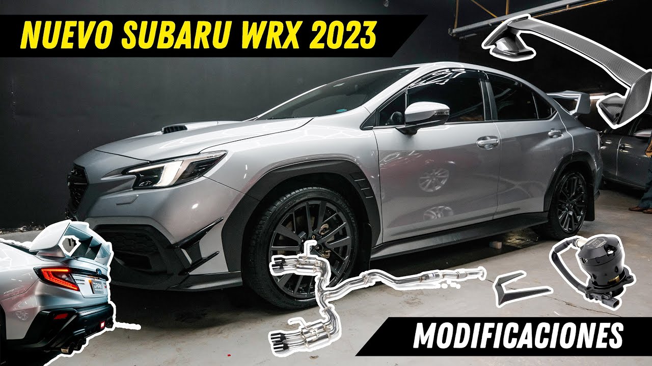 SUBARU WRX 2023 (TRANSFORMACIÓN) BLOW OFF, CATBACK, SPOILER STI, PERRIN - PERÚ