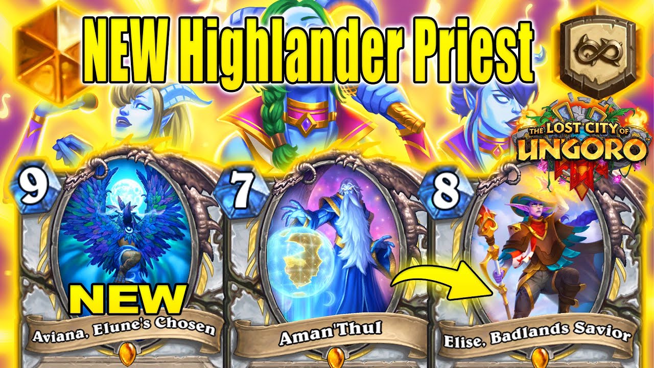 My New Highlander Priest Deck Will Made You Feel Good! The Lost City of Un'Goro | Hearthstone