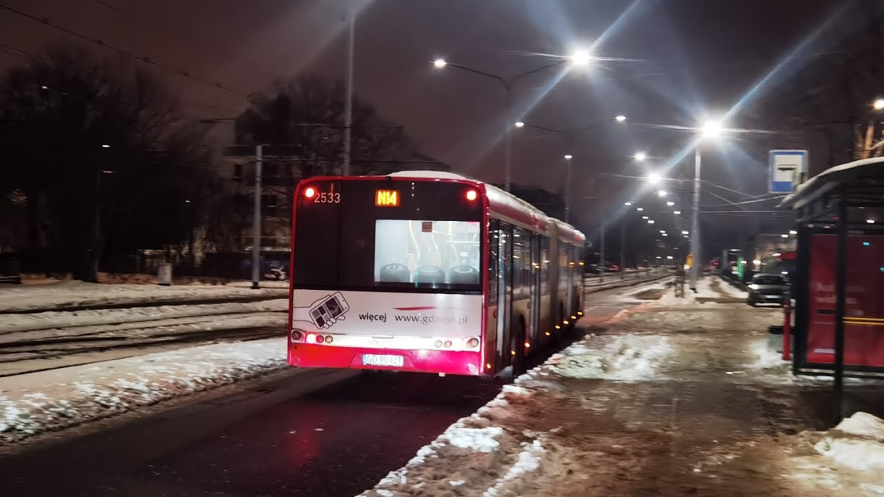 GAIT Linia N14 kierunek Olimpijska Solaris Urbino 18 III W13 #2533