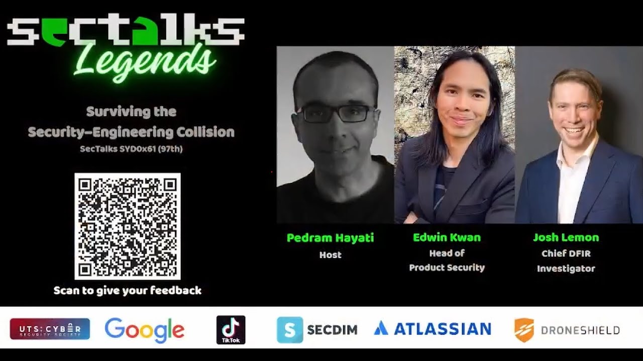 Surviving the Security–Engineering Collision - SecTalks SYD0x61 (97th)