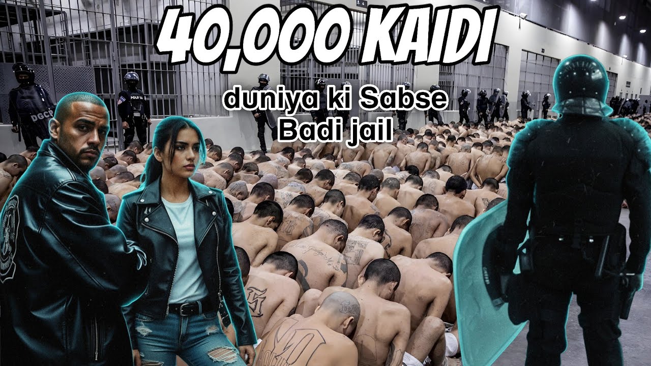 El Salvador:40,000 Qaidiyon Wali Jail😨