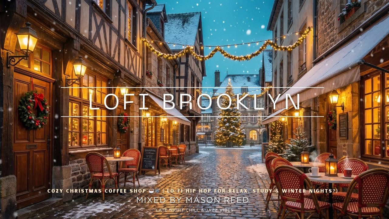 Cozy Christmas Coffee Shop ☕❄️ | Lo-Fi Hip Hop for Relax, Study & Winter Nights