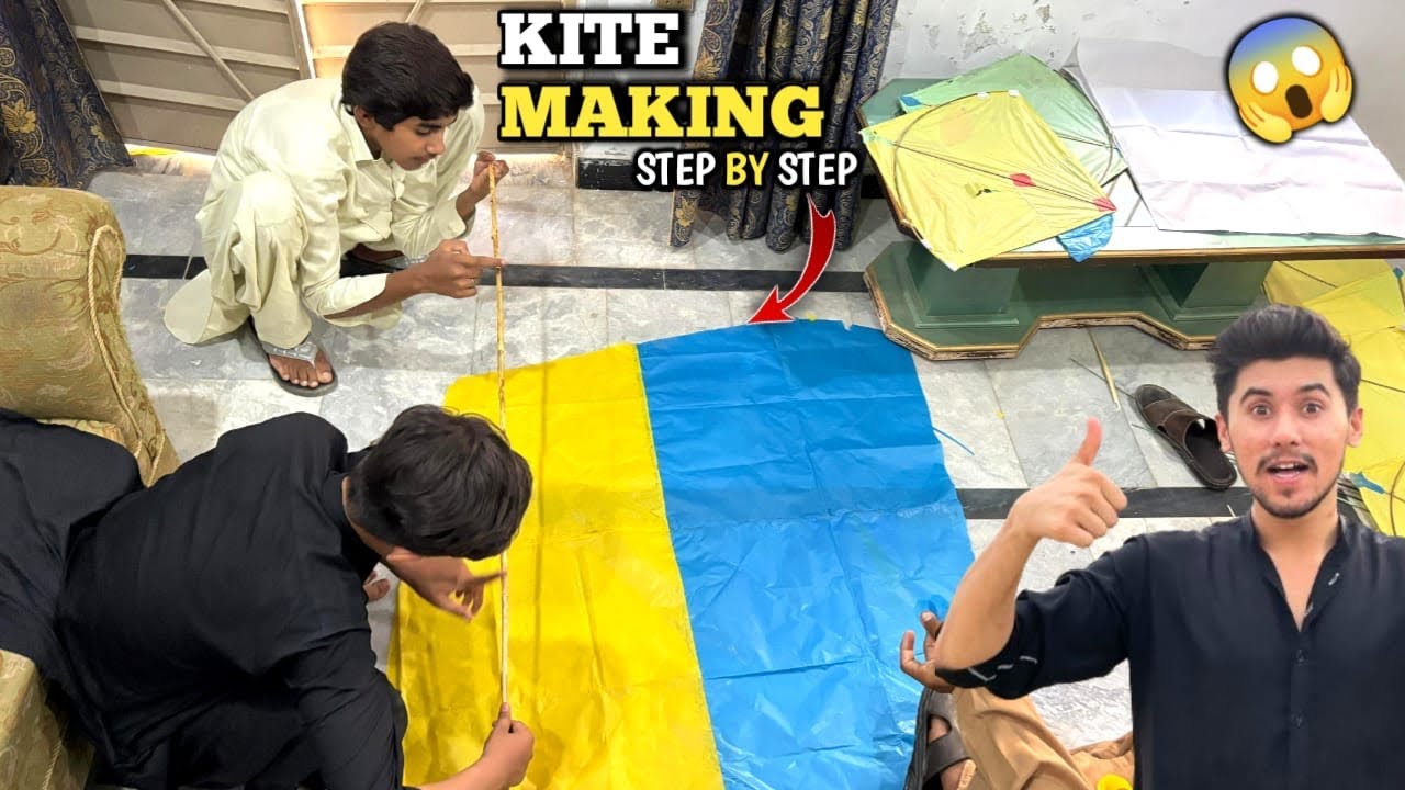 Kite making at home with simple steps🪁 || How we make kite at home? || Sunday scenes || 6 Tawa kite😱
