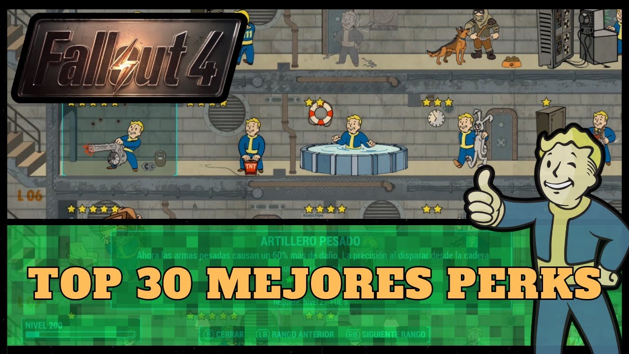 FALLOUT 4 / TOP 30 MEJORES PERK'S