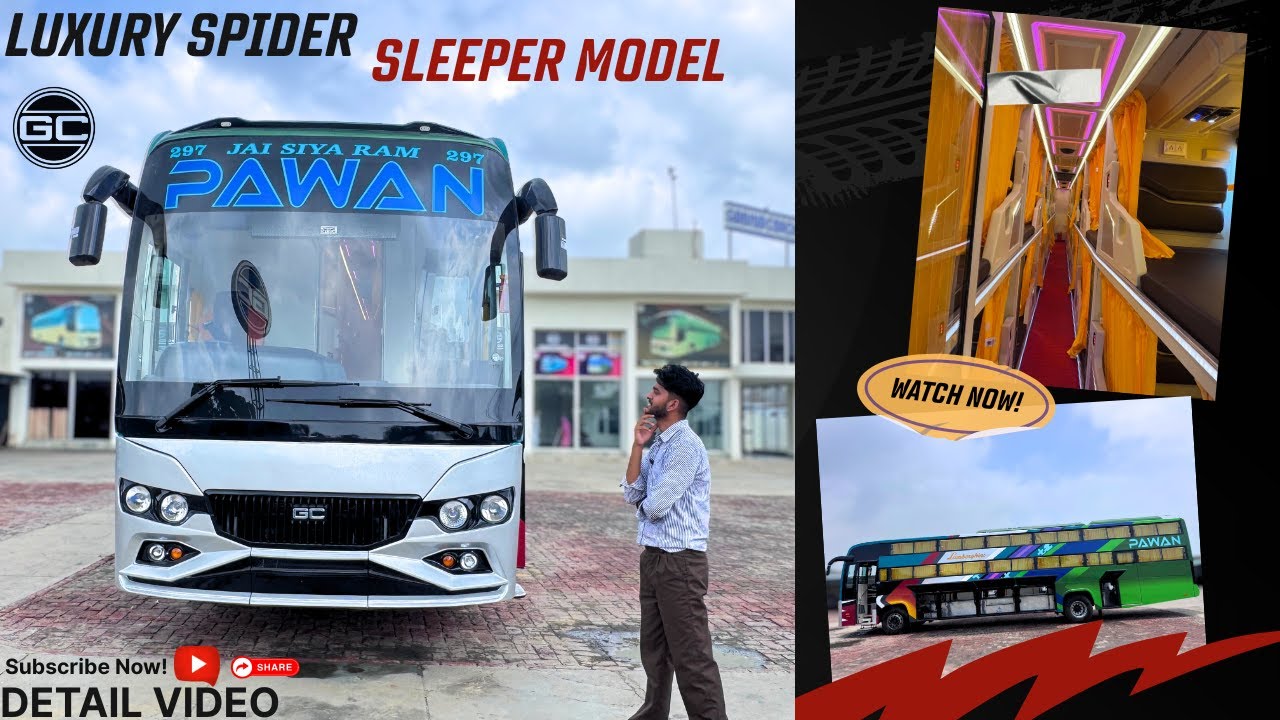 Gobind Coach Builders - New Sleeper Bus (Spider Model) 48 Berth AC | 2x2 Sleeper Coach for Pawan