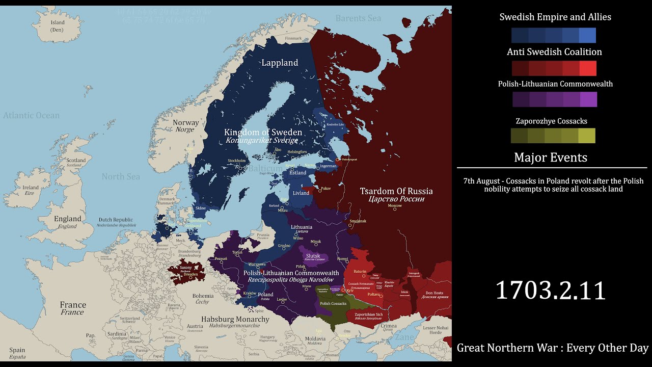 Great Northern War (1700 - 1732) : Every other day