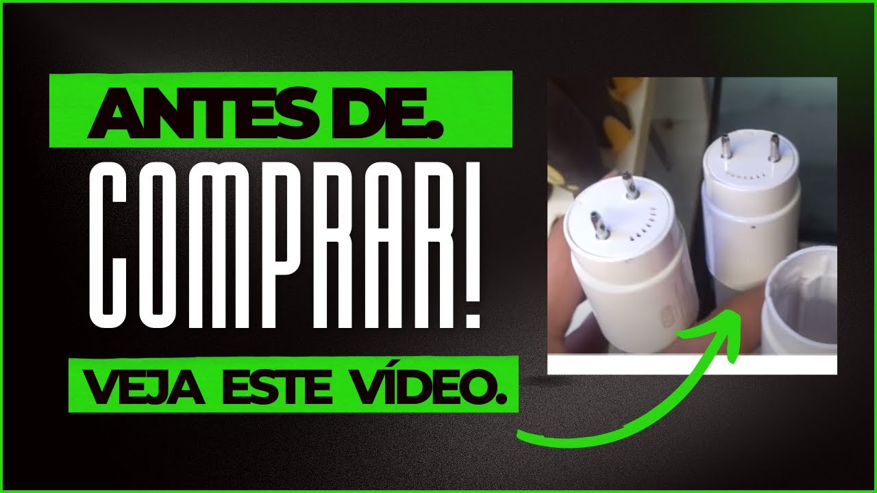 Truques simples para consertar a lâmpada (LED T8).