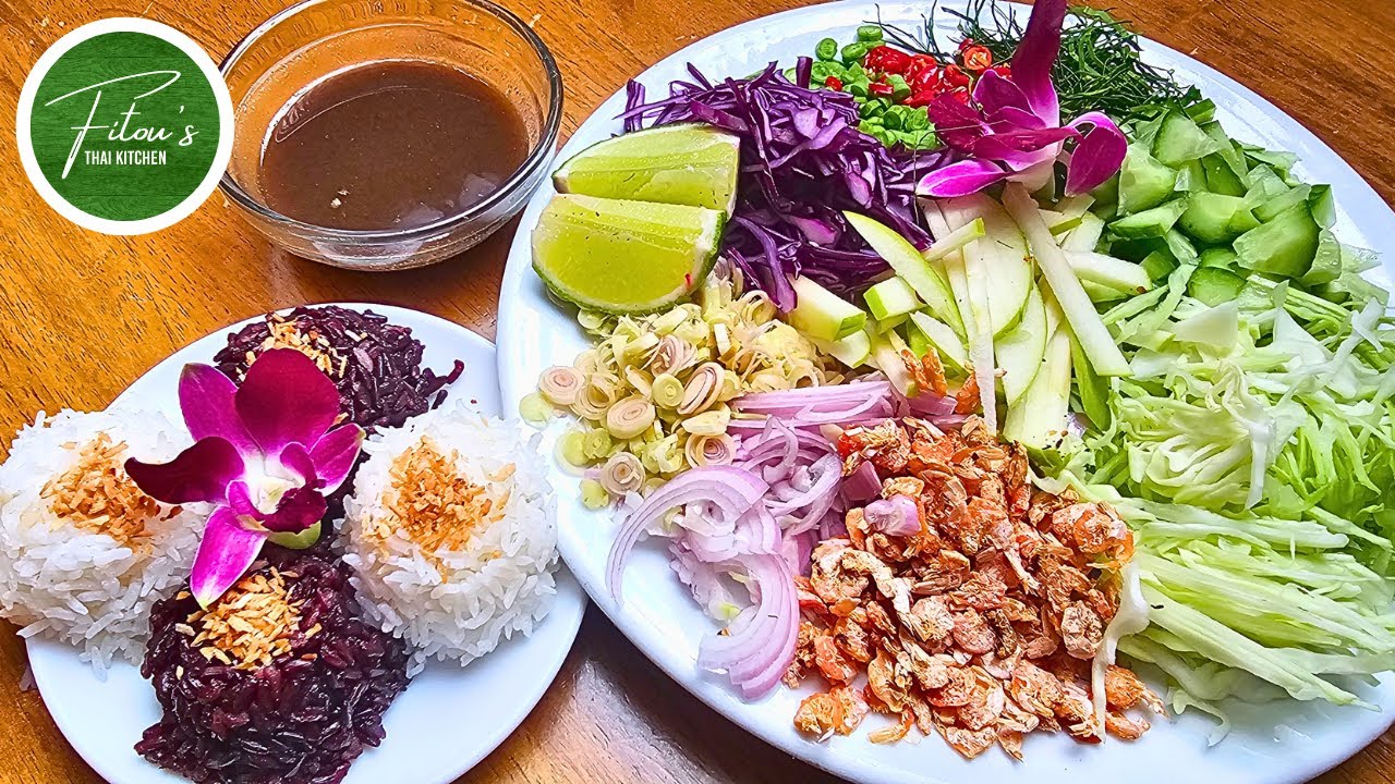 This Thai Rainbow Rice Bowl Will Change Your Life | Khao Yum | Nasi Kerabu
