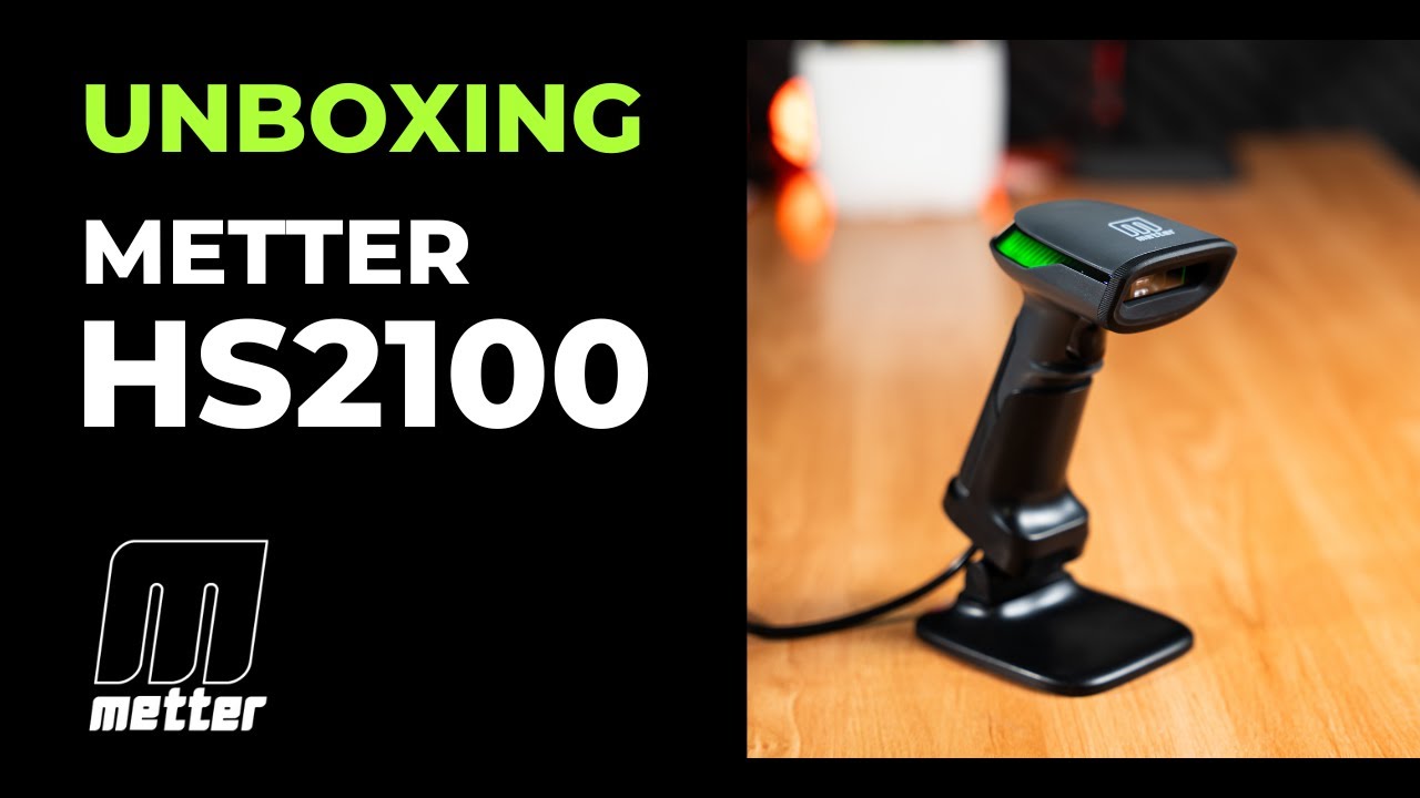 [Unboxing] Cititor coduri de bare Metter HS2100, 2D, USB, cu fir si stand