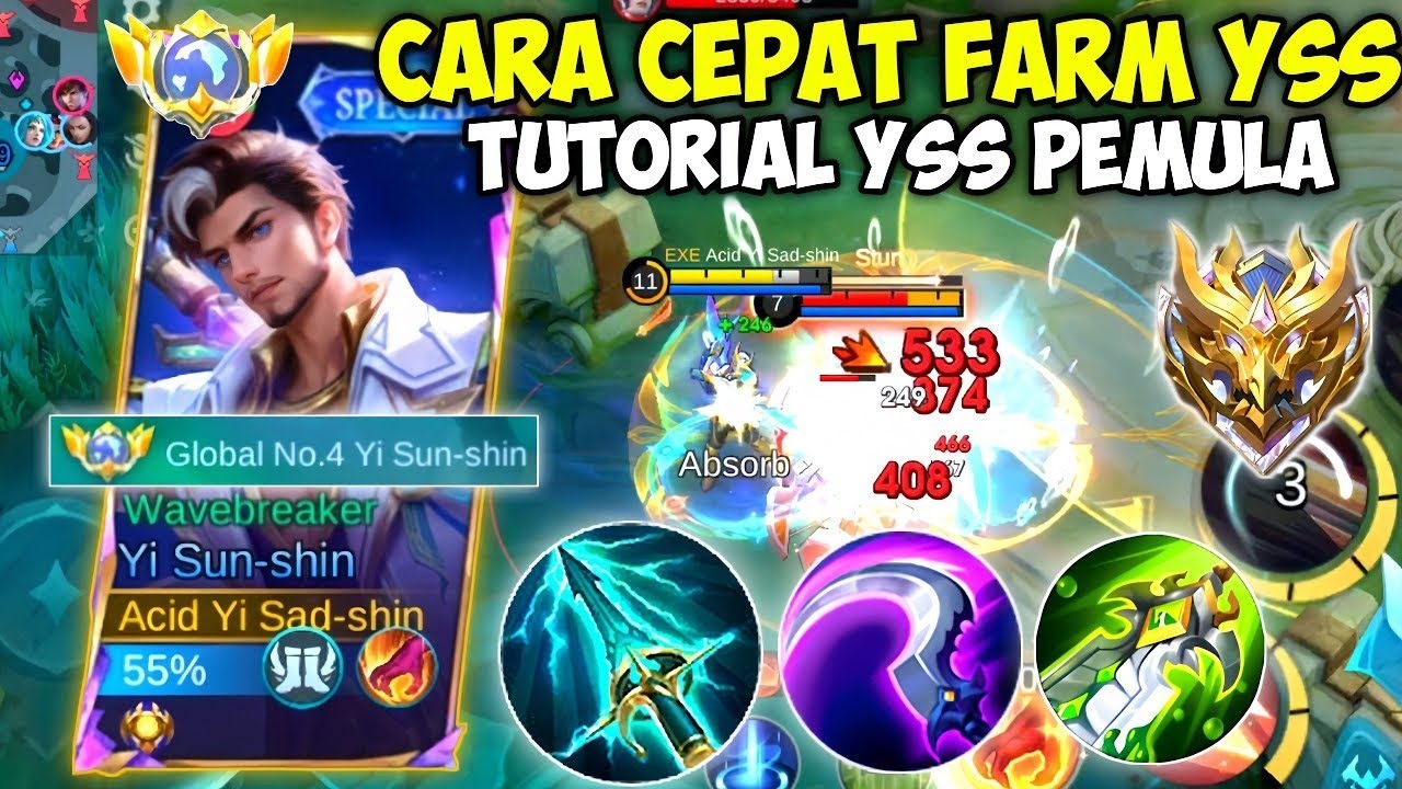 YSS HUNTER STRIKE!! HARDGAME SOLO RANK YSS GAMEPLAY TOP GLOBAL YSS ROTASI BUILD EMBLEM PATCH TERBARU