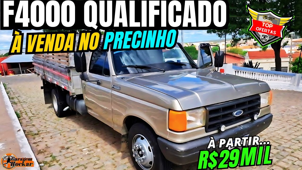 CAMINHÃO QUALIFICADO FORD F4000 a VENDA à PARTIR de 29 MIL #caminhão3/4 #f4000 #carroceria