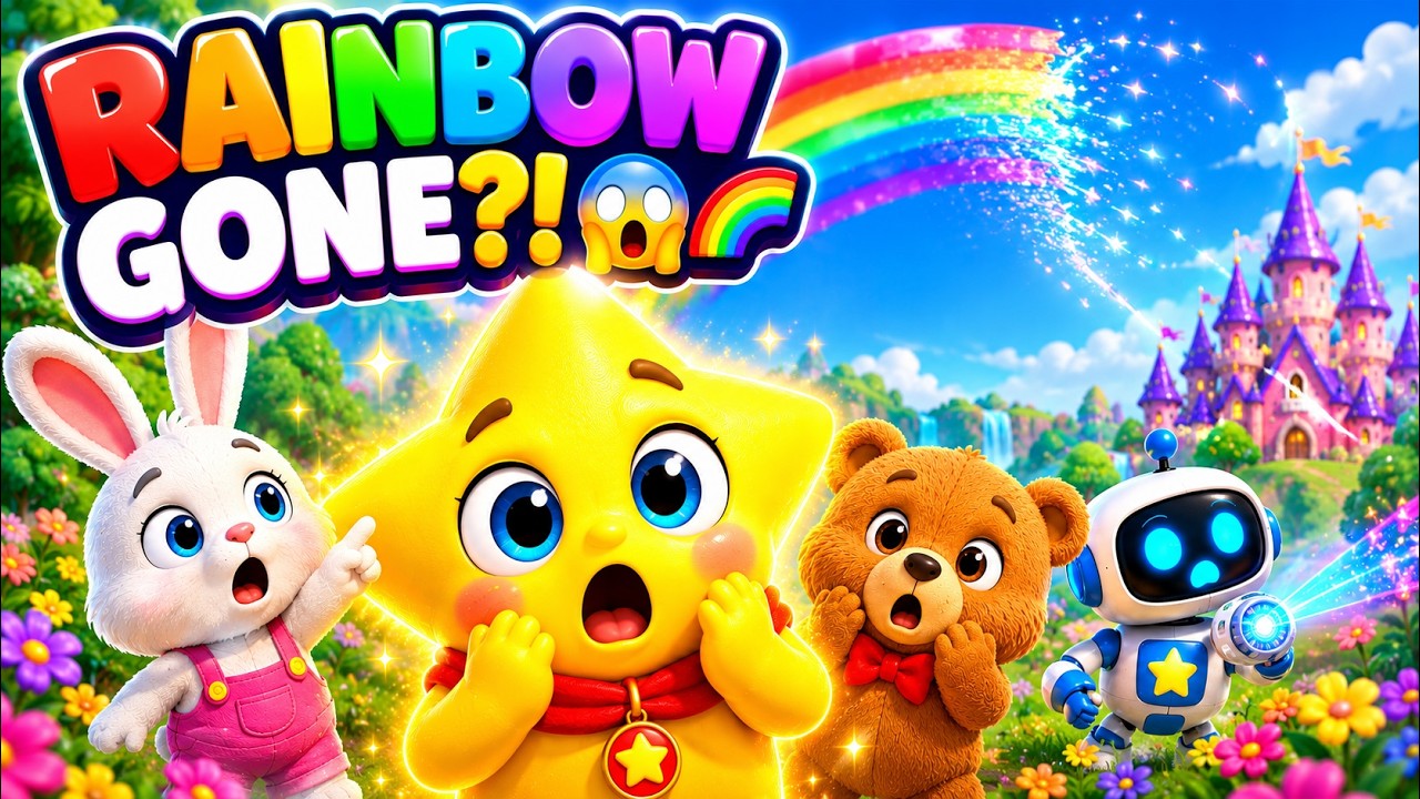 The Rainbow DISAPPEARED?! 😱🌈 | Little Spark Land | Kids Cartoon #KidsLearning #FunnyKids #kids