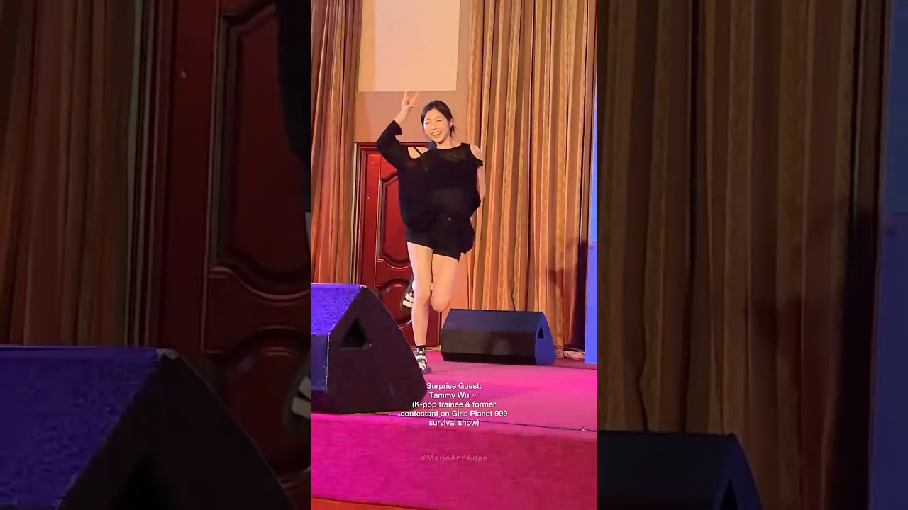 Tammy Wu from Girls Planet 999 dances to WA DA DA by Kep1er, at Ghana’s 1st ever Kpop fan concert