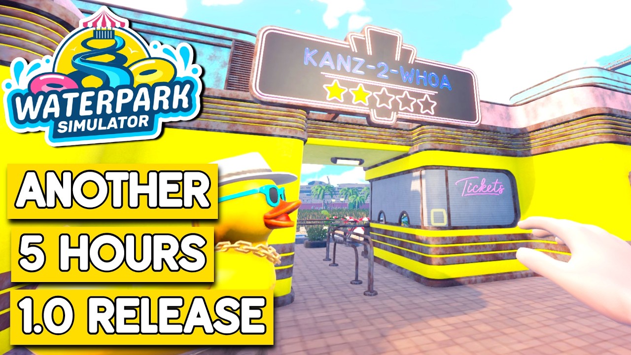 Just Another 5 Hours Of Waterpark Simulator 1.0 - Day 1 (Hard Mode)
