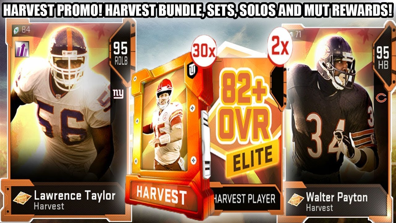 HARVEST PROMO! 30 HARVEST PACK BUNDLE! MUT REWARDS! SETS, SOLOS, PACKS! | MADDEN 19 ULTIMATE TEAM