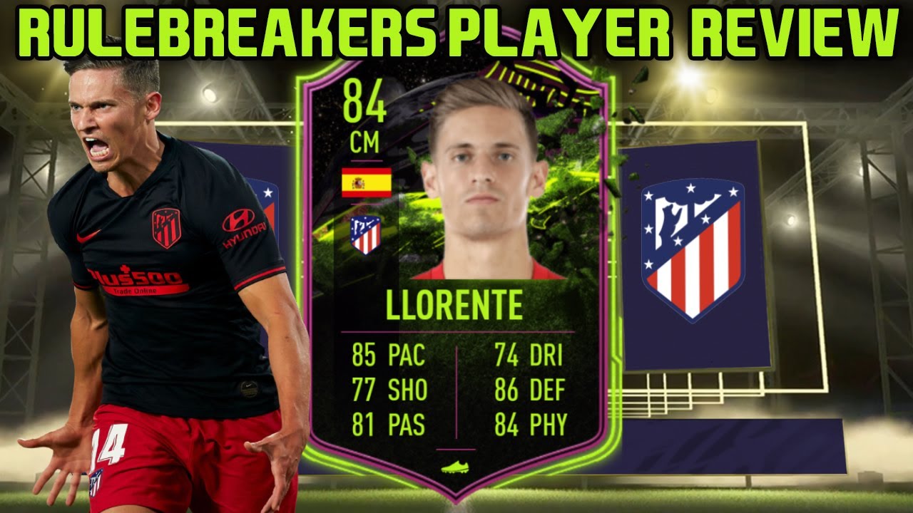 HE IS A BEAST! 84 RULEBREAKERS MARCOS LLORENTE PLAYER REVIEW! FIFA 21 ULTIMATE TEAM