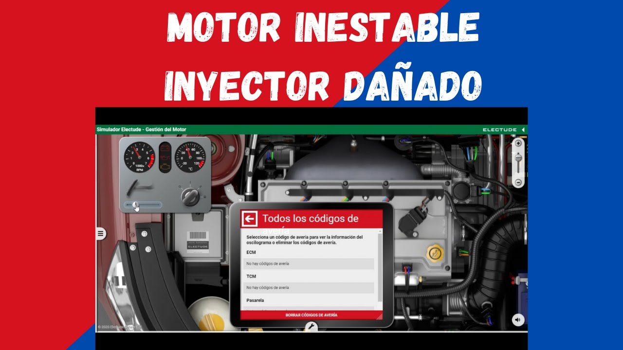 🏎️Motor Inestable🏎️ Inyector dañado  | SIMULADOR ELECTUDE