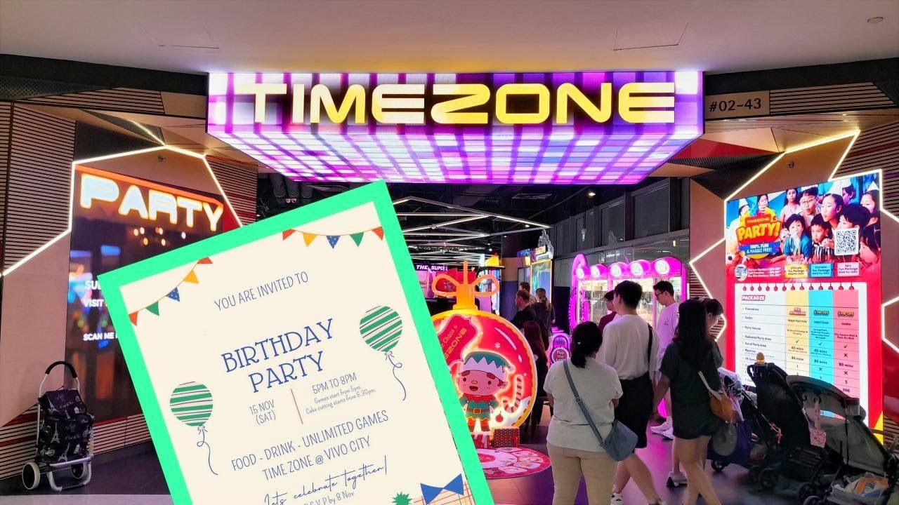TIMEZONE Arcade Game🕹 Birthday Party , fun time playing games , Minecraft