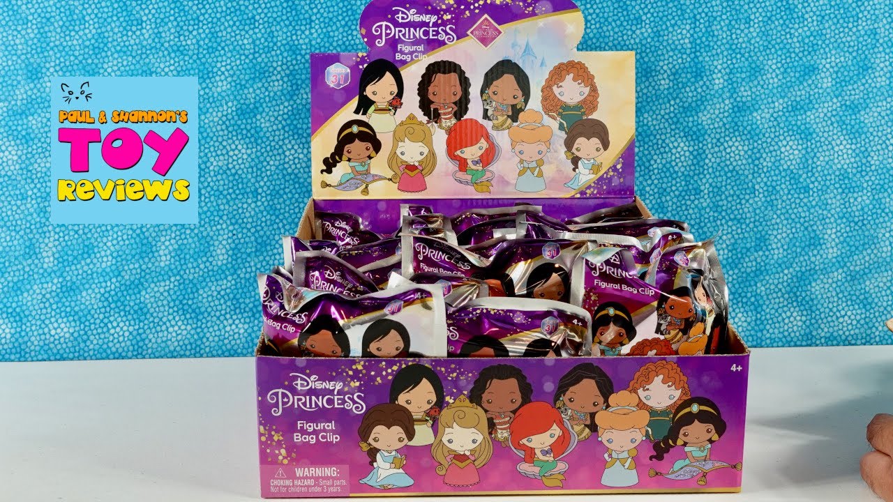 Disney Princess Series 31 Monogram Figural Bag Clips Unboxing | PSToyReviews