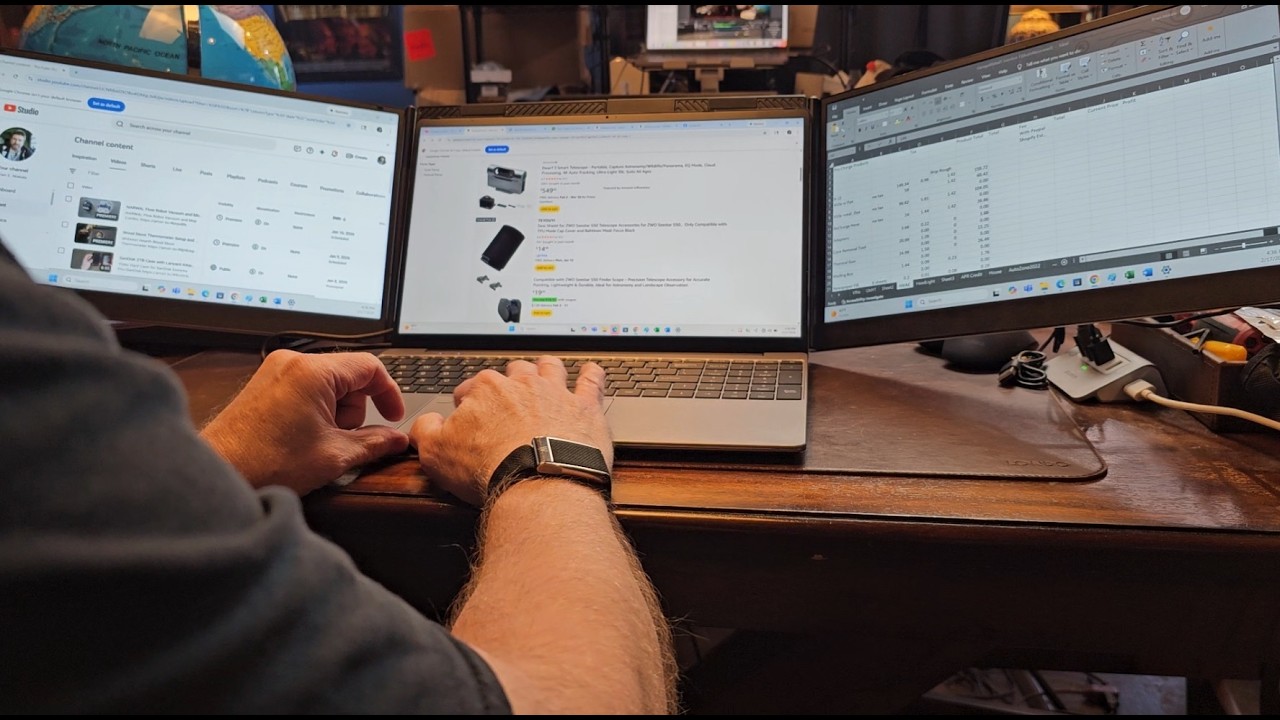 Triple Screen Laptop Extender Unboxed: Game-Changer for Mobile Professionals