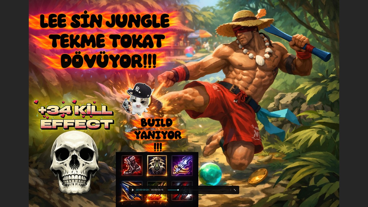 LEE SİN JUNGLE PC YUMRUKLATIYOR !!!