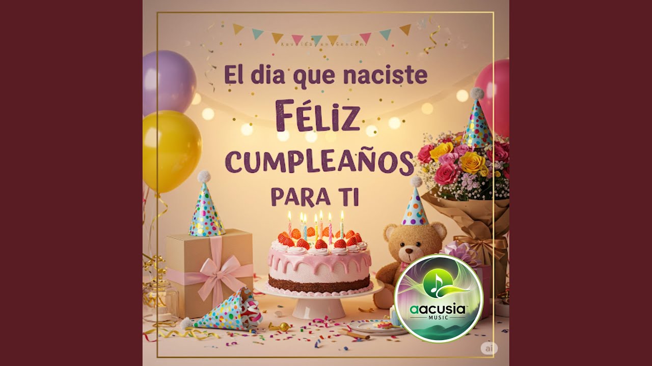 El dia que naciste Feliz cumpleaños para ti,