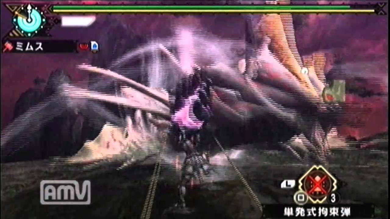 MHP3rdアマツマガツチ無火事場ソロ５分針討伐