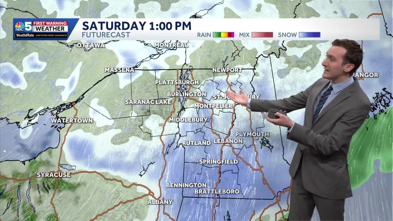 Periods of snow Saturday, no bitter cold this weekend in Vermont (01-17-26)