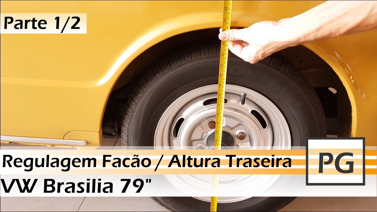 Regulagem Facão - Altura Traseira - VW Brasilia - Parte1/2 - [4K]