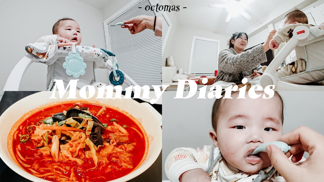 [Octomas 🎃]Finally starting his solids!! & Diagnosed w. Plagiocephaly