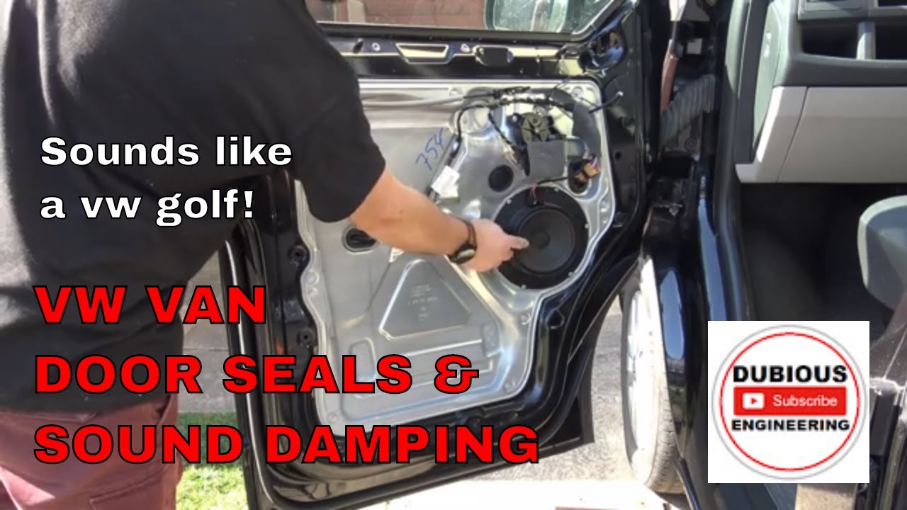 DuB-EnG: T6 VW VAN Front Cabin Door Sound Matting, Extra Rubber Seals, and Fitting a Protective Bra