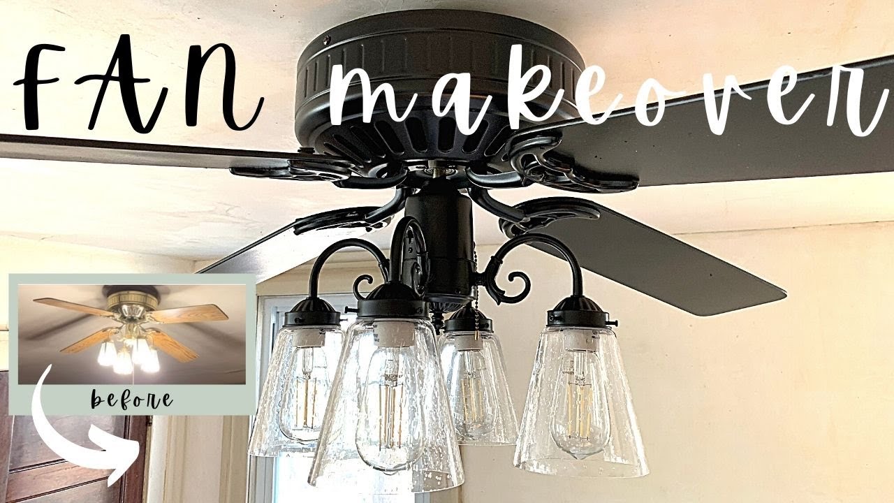 $60 Outdated to Updated DIY Ceiling Fan Makeover (Ep 18)