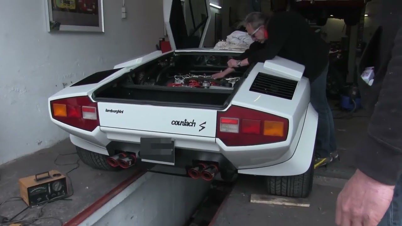 Lamborghini Countach LP400S tuning and sounds