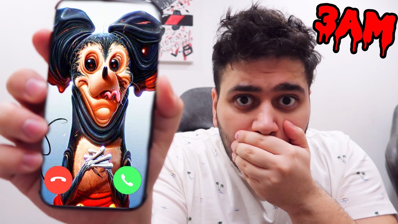 DO NOT CALL CARTOON MOUSE AT 3 AM!! (DRONE CAUGHT HIM)