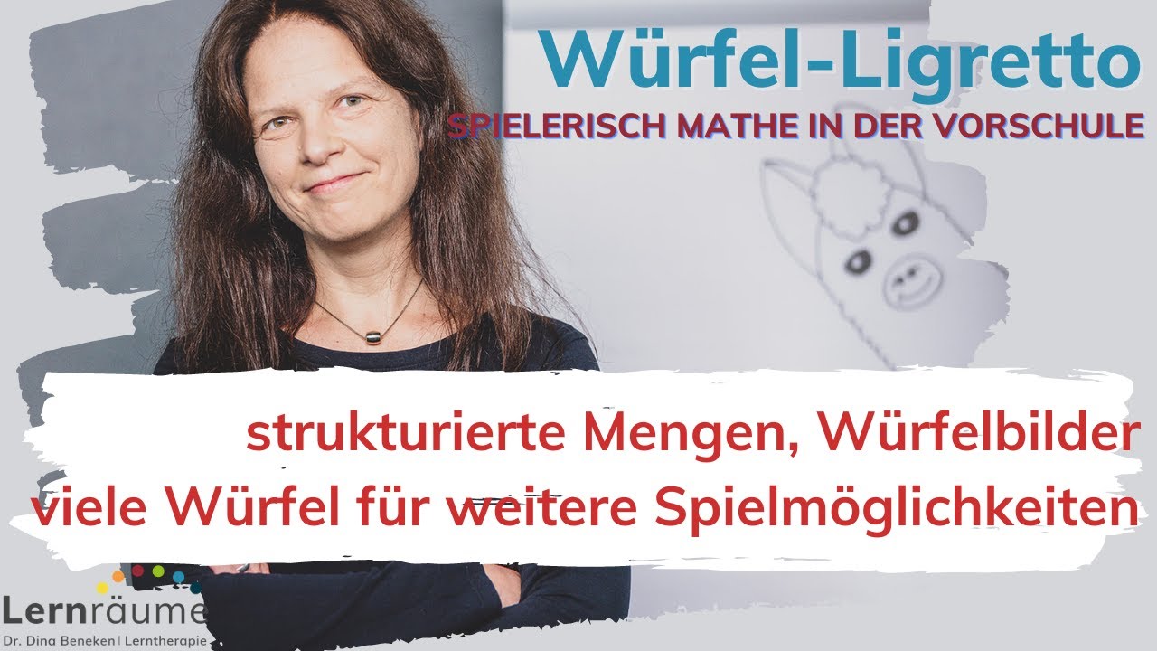 spielerische Mathematik im Kindergarten: Würfel-Ligretto für strukturierte Mengen und Zahlenraum 6+