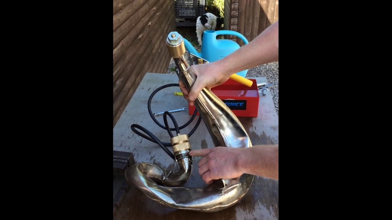 Extreme KTM 2 stroke exhaust repair with Hydraforce