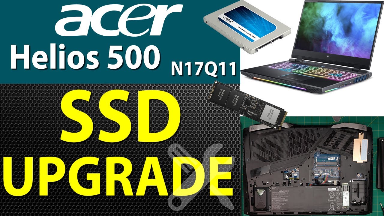 Как обновить хранилище (SSD/HDD) на ноутбуке Acer Predator Helios 500 N17Q11 &mdash; пошаговое руководство