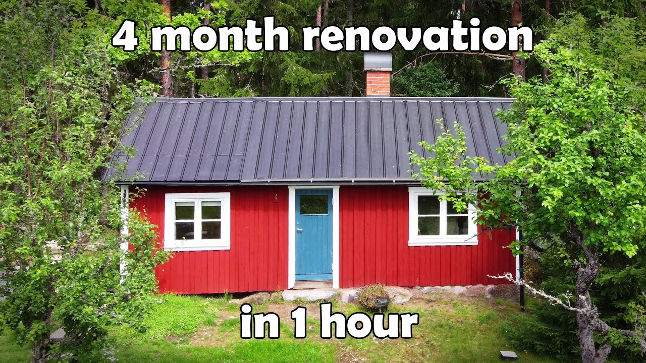START to FINISH Cabin Renovation (ONE HOUR COMPILATION)